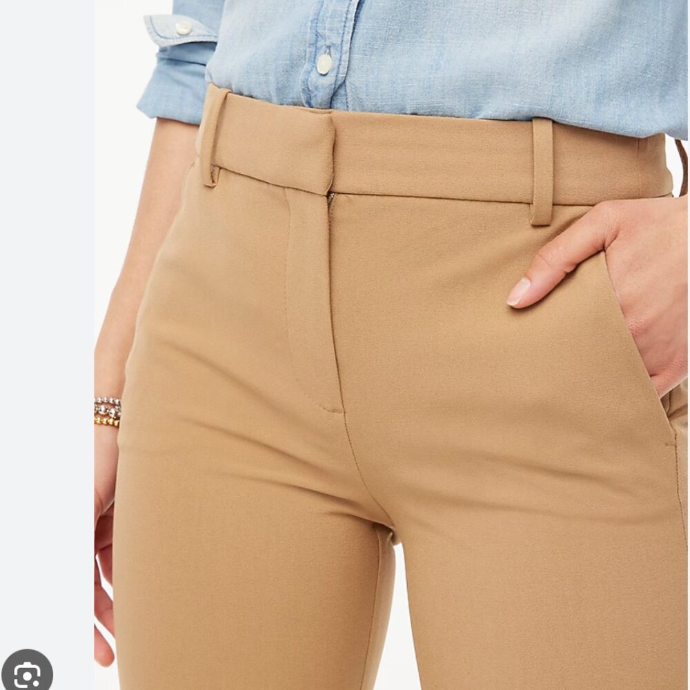 Black slim cropped Ruby pant in stretch twill